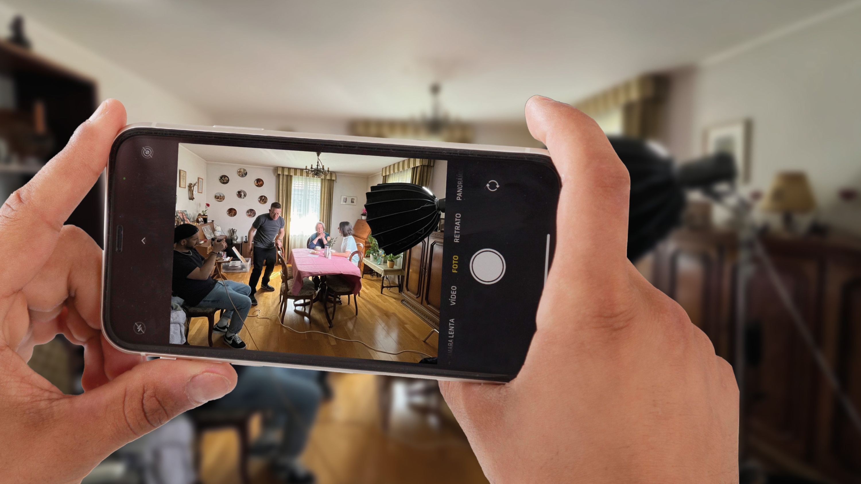 Die Dreharbeiten zum TV-Spot über Einsamkeit im Alter von Pro Senectute Schweiz